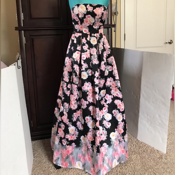 B. Darlin Formal/Prom Dress Cinderella Ball Gown Size 3/4 S Quinceañera Floral - Picture 2 of 16